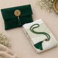 Coffret de prière musulman avec tapis, Tesbih et sac